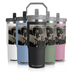 Angela Davis Inspirational Quote Flip Straw Tumbler Black History Month TS14 Print Your Wear