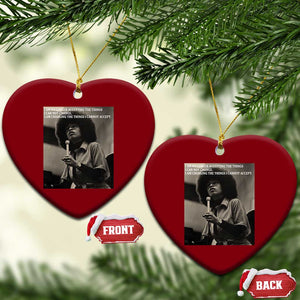 Angela Davis Inspirational Quote Ceramic Ornament Black History Month TS14 Print Your Wear