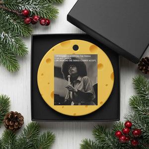 Angela Davis Inspirational Quote Ceramic Ornament Black History Month TS14 1pc Yellow Cheese Print Your Wear