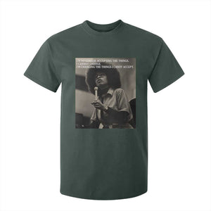 Angela Davis Inspirational Quote T Shirt For Kid Black History Month TS14 Dark Forest Green Print Your Wear