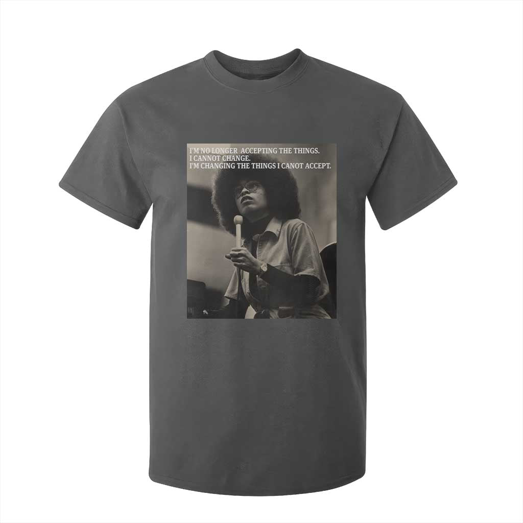 Angela Davis Inspirational Quote T Shirt For Kid Black History Month TS14 Dark Heather Print Your Wear