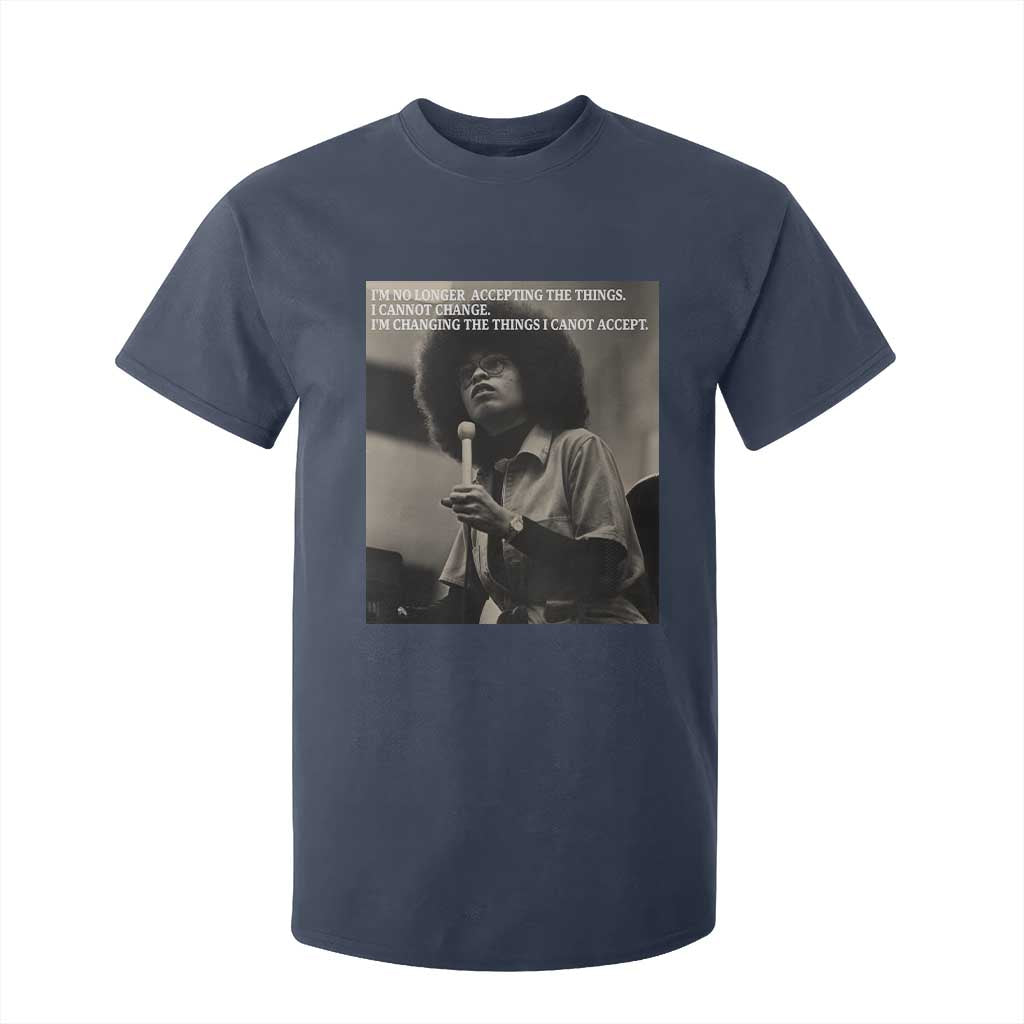 Angela Davis Inspirational Quote T Shirt For Kid Black History Month TS14 Navy Print Your Wear