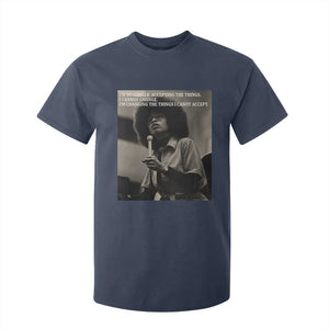 Angela Davis Inspirational Quote T Shirt For Kid Black History Month TS14 Navy Print Your Wear