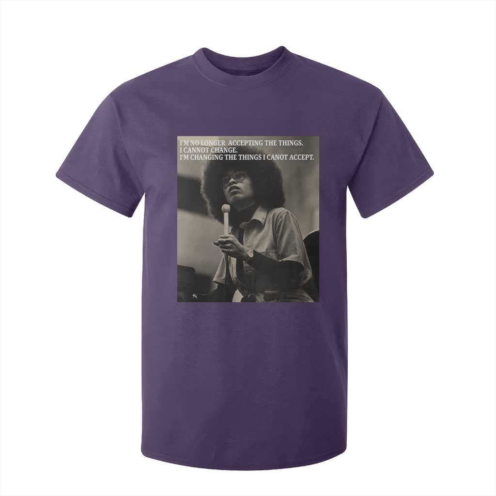 Angela Davis Inspirational Quote T Shirt For Kid Black History Month TS14 Purple Print Your Wear