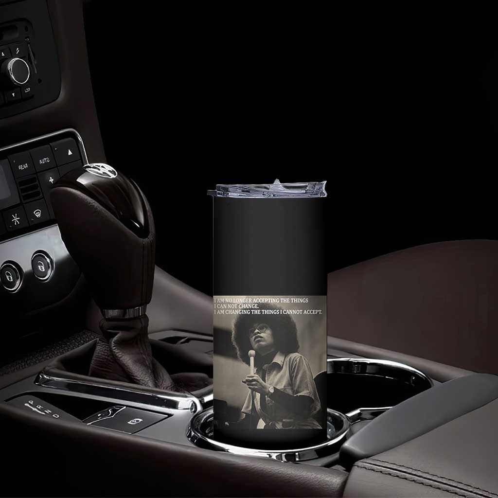 Angela Davis Inspirational Quote Skinny Tumbler Black History Month TS14 Print Your Wear