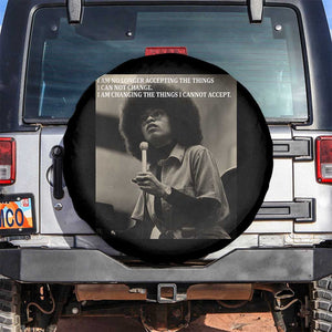 Angela Davis Inspirational Quote Spare Tire Cover Black History Month TS14 No hole Black Print Your Wear