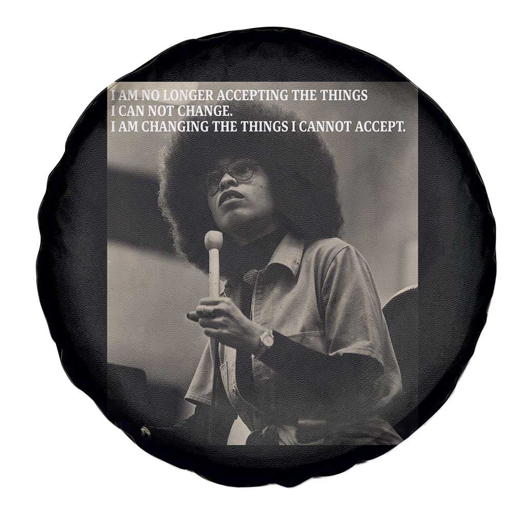 Angela Davis Inspirational Quote Spare Tire Cover Black History Month TS14 Print Your Wear