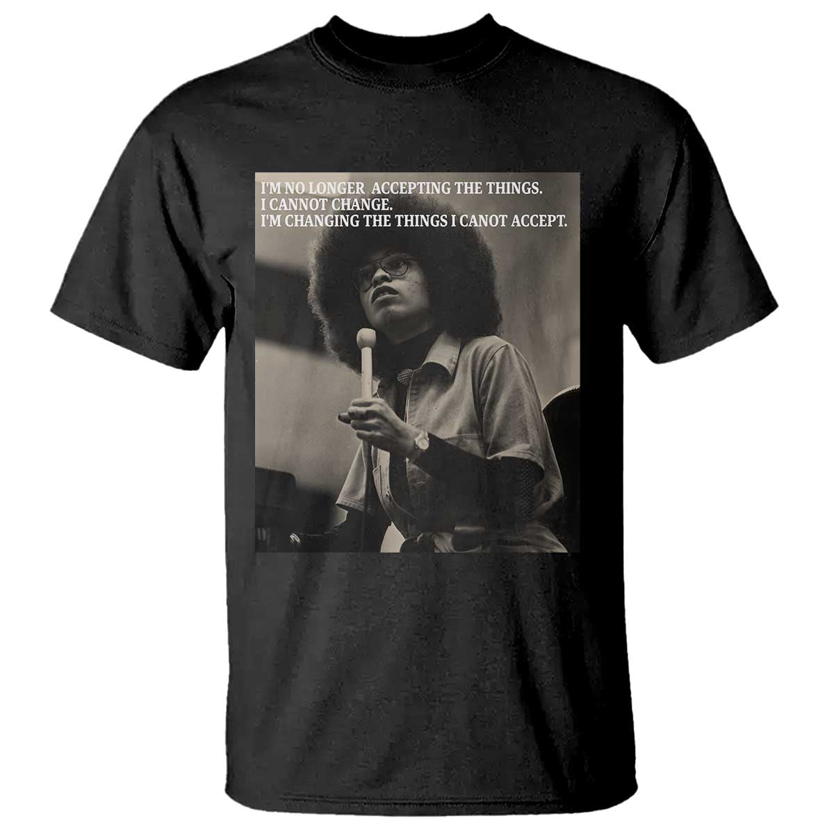 Angela Davis Inspirational Quote T Shirt Black History Month TS14 Black Print Your Wear