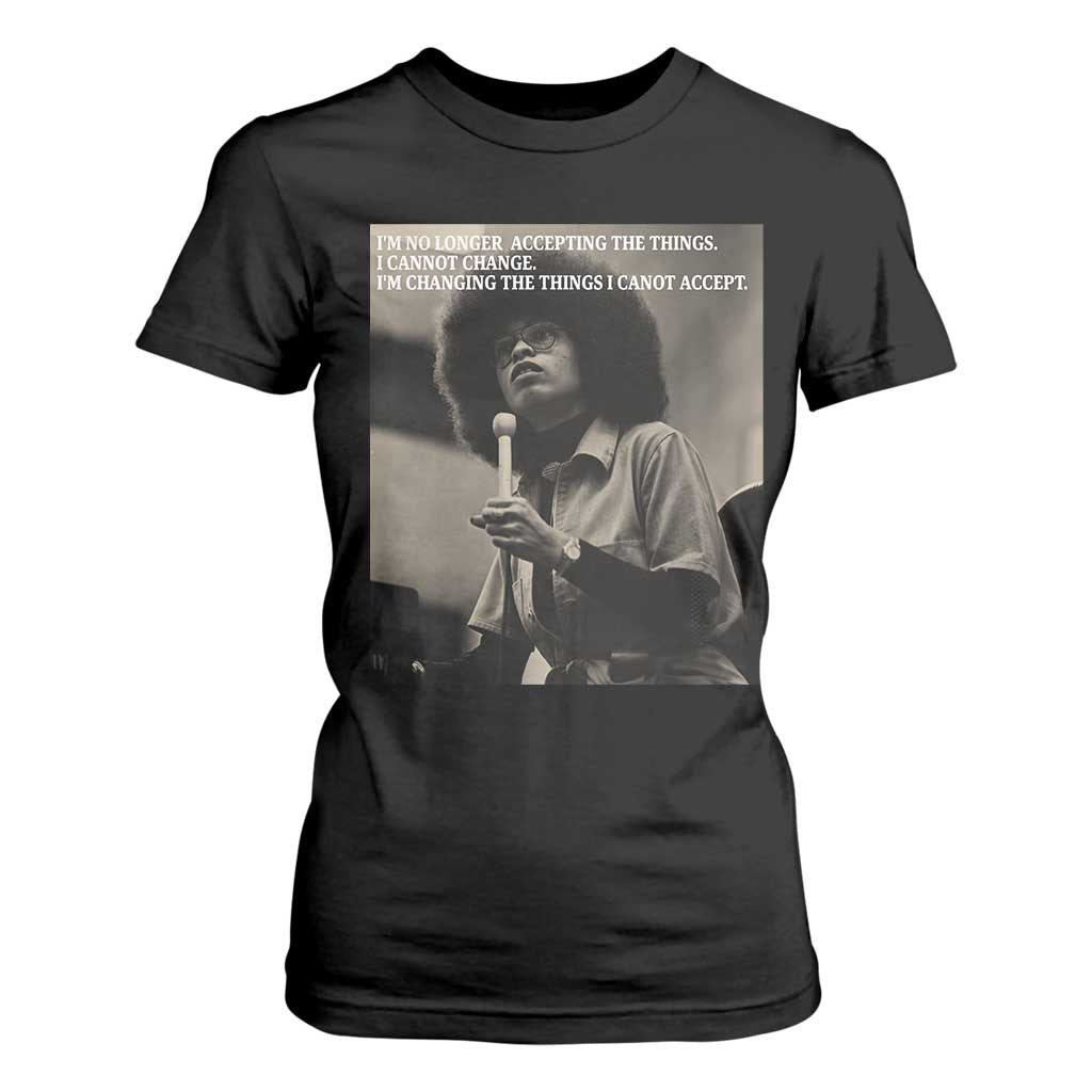 Angela Davis Inspirational Quote T Shirt For Women Black History Month TS14 Black Print Your Wear