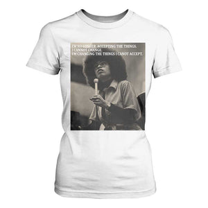Angela Davis Inspirational Quote T Shirt For Women Black History Month TS14 White Print Your Wear