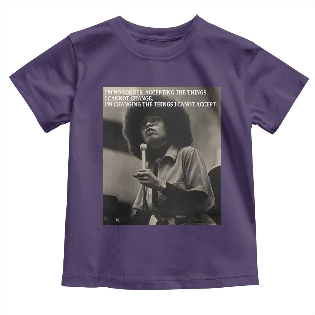 Angela Davis Inspirational Quote Toddler T Shirt Black History Month TS14 Purple Print Your Wear