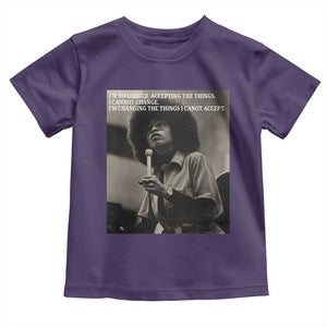 Angela Davis Inspirational Quote Toddler T Shirt Black History Month TS14 Purple Print Your Wear