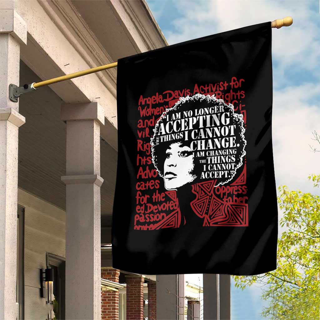 Angela Davis Inspirational Quote Garden Flag Black History Month TS14 Print Your Wear