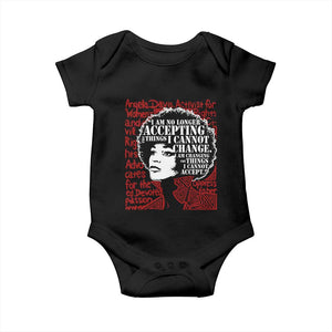 Angela Davis Inspirational Quote Baby Onesie Black History Month TS14 Black Print Your Wear