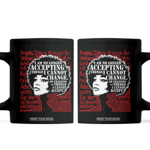 Angela Davis Inspirational Quote Coffee Mug Black History Month TS14 Black Print Your Wear