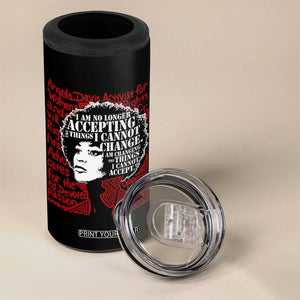 Angela Davis Inspirational Quote 4 in 1 Can Cooler Tumbler Black History Month TS14 Print Your Wear