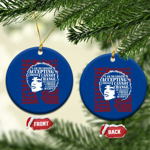 Angela Davis Inspirational Quote Ceramic Ornament Black History Month TS14 1pc Blue Print Your Wear