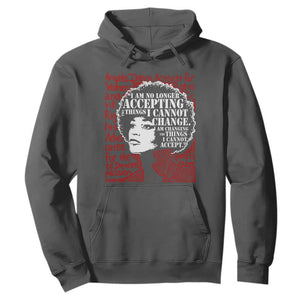 Angela Davis Inspirational Quote Hoodie Black History Month TS14 Dark Heather Print Your Wear