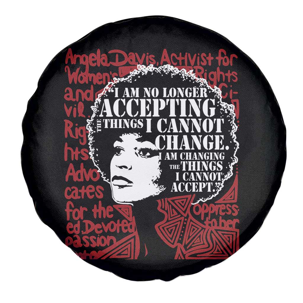 Angela Davis Inspirational Quote Spare Tire Cover Black History Month TS14 Print Your Wear
