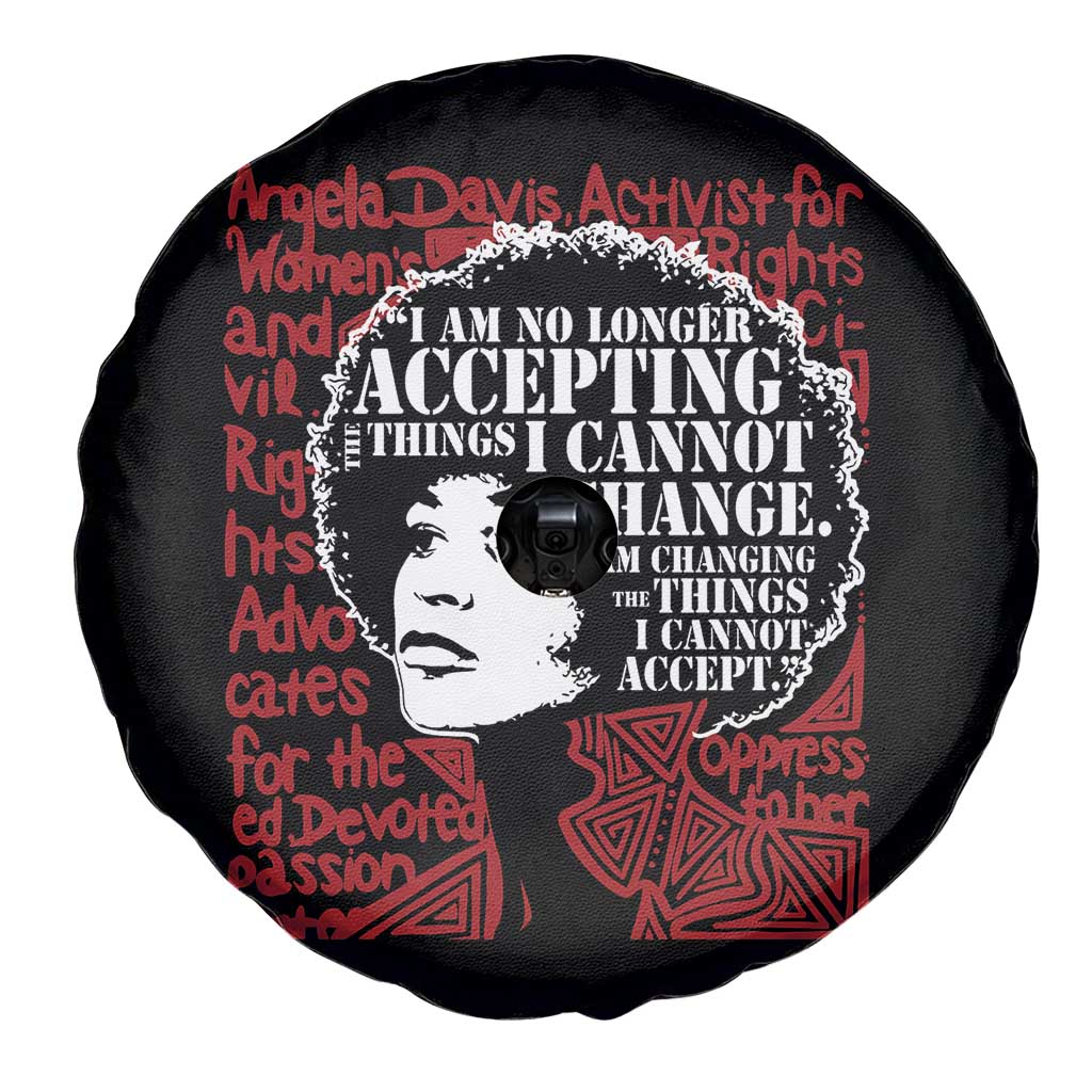 Angela Davis Inspirational Quote Spare Tire Cover Black History Month TS14 Print Your Wear