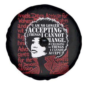 Angela Davis Inspirational Quote Spare Tire Cover Black History Month TS14 Print Your Wear