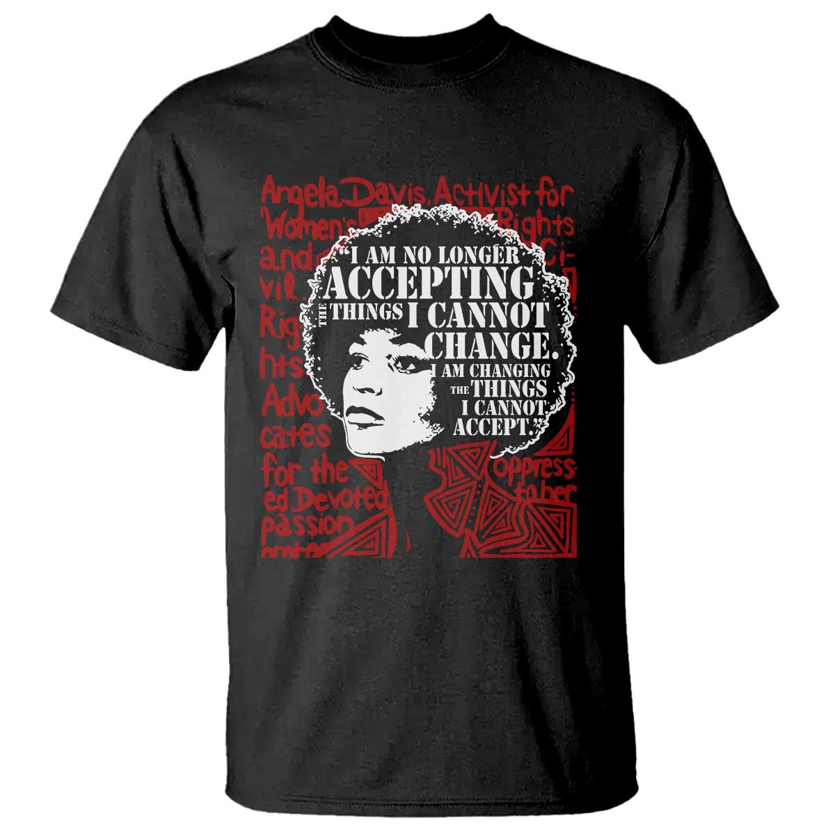 Angela Davis Inspirational Quote T Shirt Black History Month TS14 Black Print Your Wear