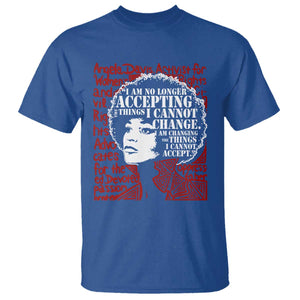 Angela Davis Inspirational Quote T Shirt Black History Month TS14 Royal Blue Print Your Wear