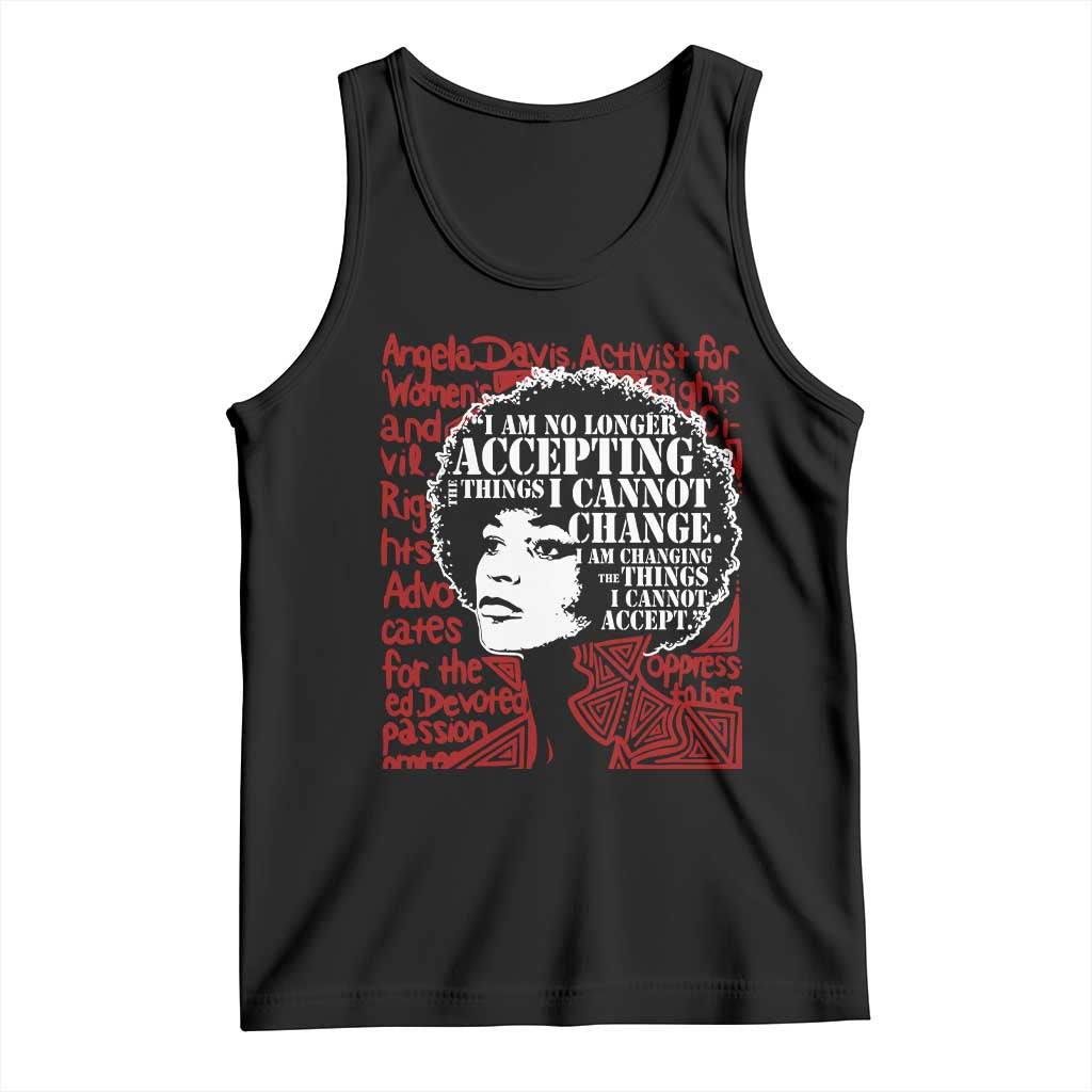 Angela Davis Inspirational Quote Tank Top Black History Month TS14 Black Print Your Wear