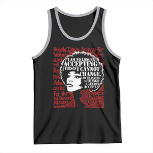 Angela Davis Inspirational Quote Tank Top Black History Month TS14 Black Athletic Heather Print Your Wear