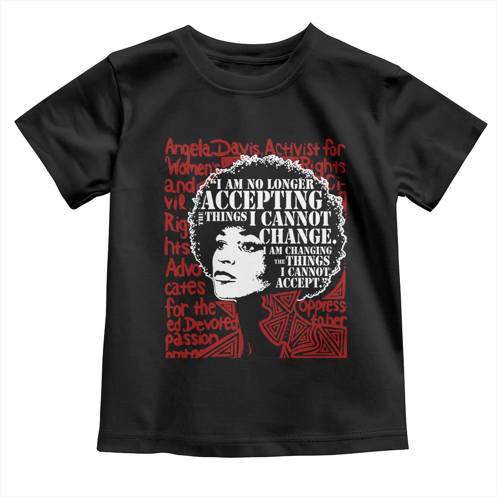 Angela Davis Inspirational Quote Toddler T Shirt Black History Month TS14 Black Print Your Wear