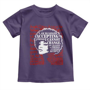 Angela Davis Inspirational Quote Toddler T Shirt Black History Month TS14 Purple Print Your Wear