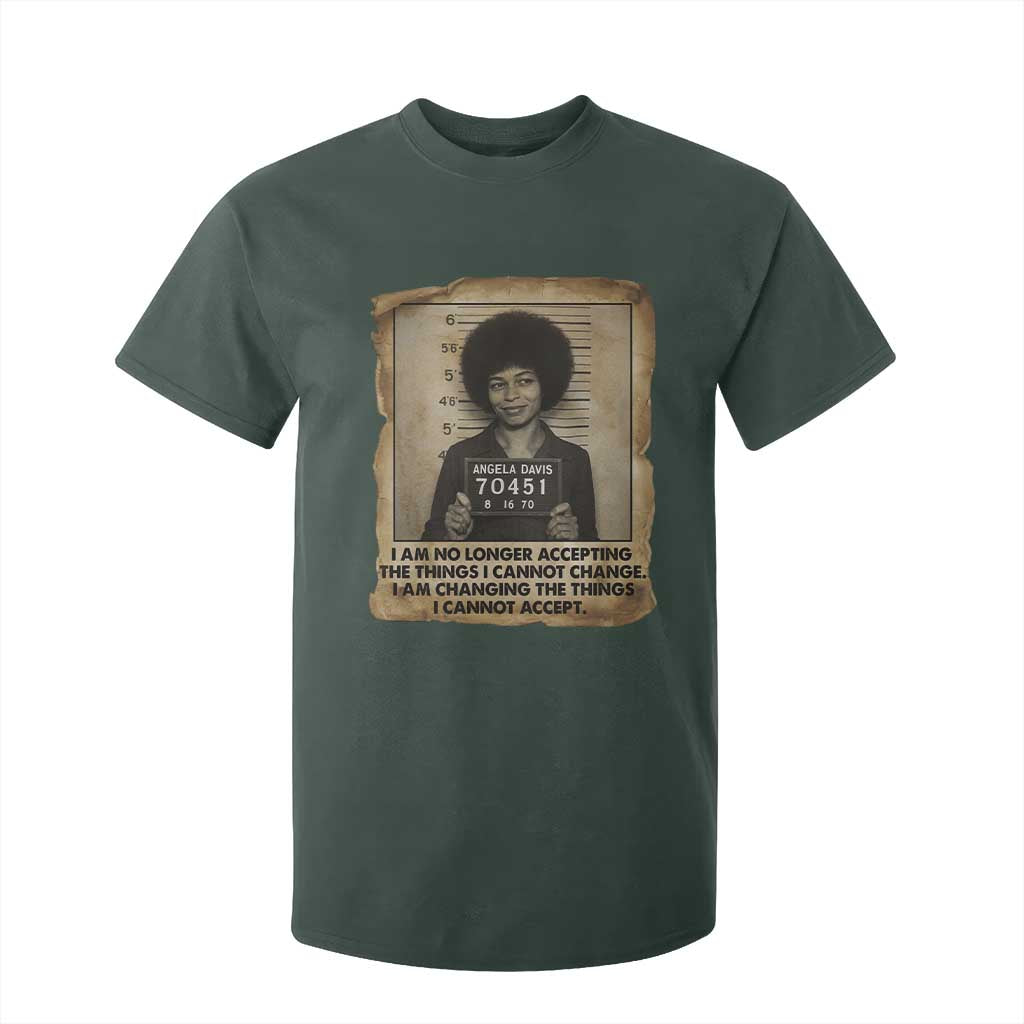 Angela Davis Inspirational Quote T Shirt For Kid Black History Melanin TS14 Dark Forest Green Print Your Wear
