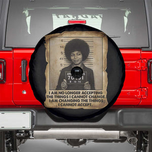 Angela Davis Inspirational Quote Spare Tire Cover Black History Melanin TS14 Black Print Your Wear