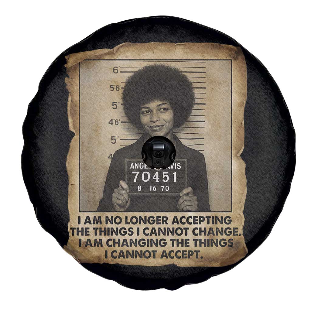 Angela Davis Inspirational Quote Spare Tire Cover Black History Melanin TS14 Print Your Wear