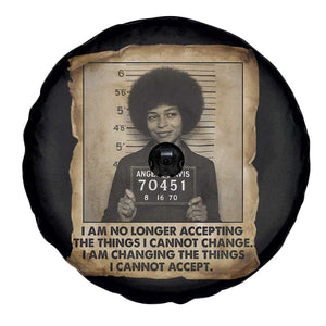 Angela Davis Inspirational Quote Spare Tire Cover Black History Melanin TS14 Print Your Wear