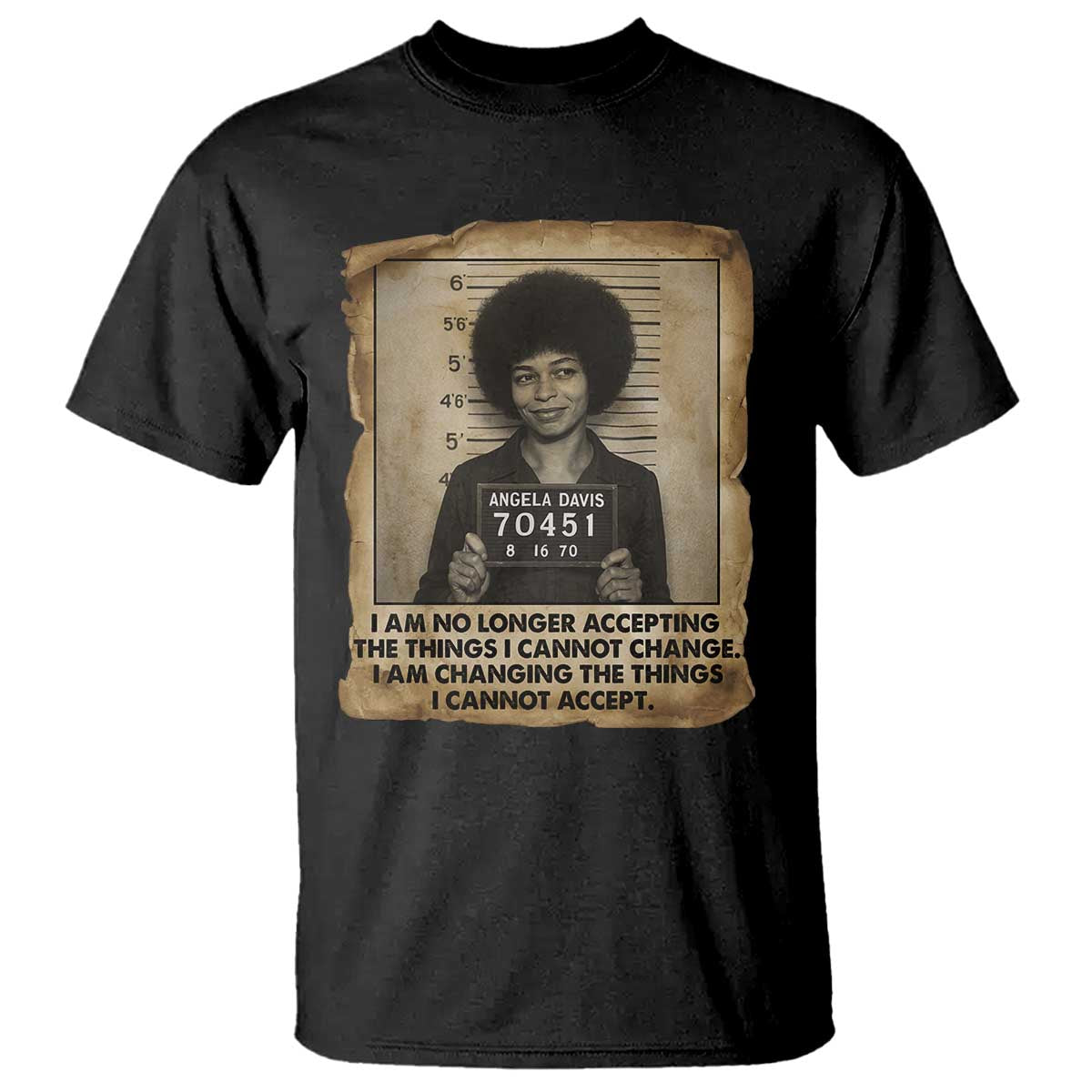 Angela Davis Inspirational Quote T Shirt Black History Melanin TS14 Black Print Your Wear