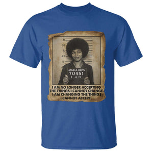 Angela Davis Inspirational Quote T Shirt Black History Melanin TS14 Royal Blue Print Your Wear