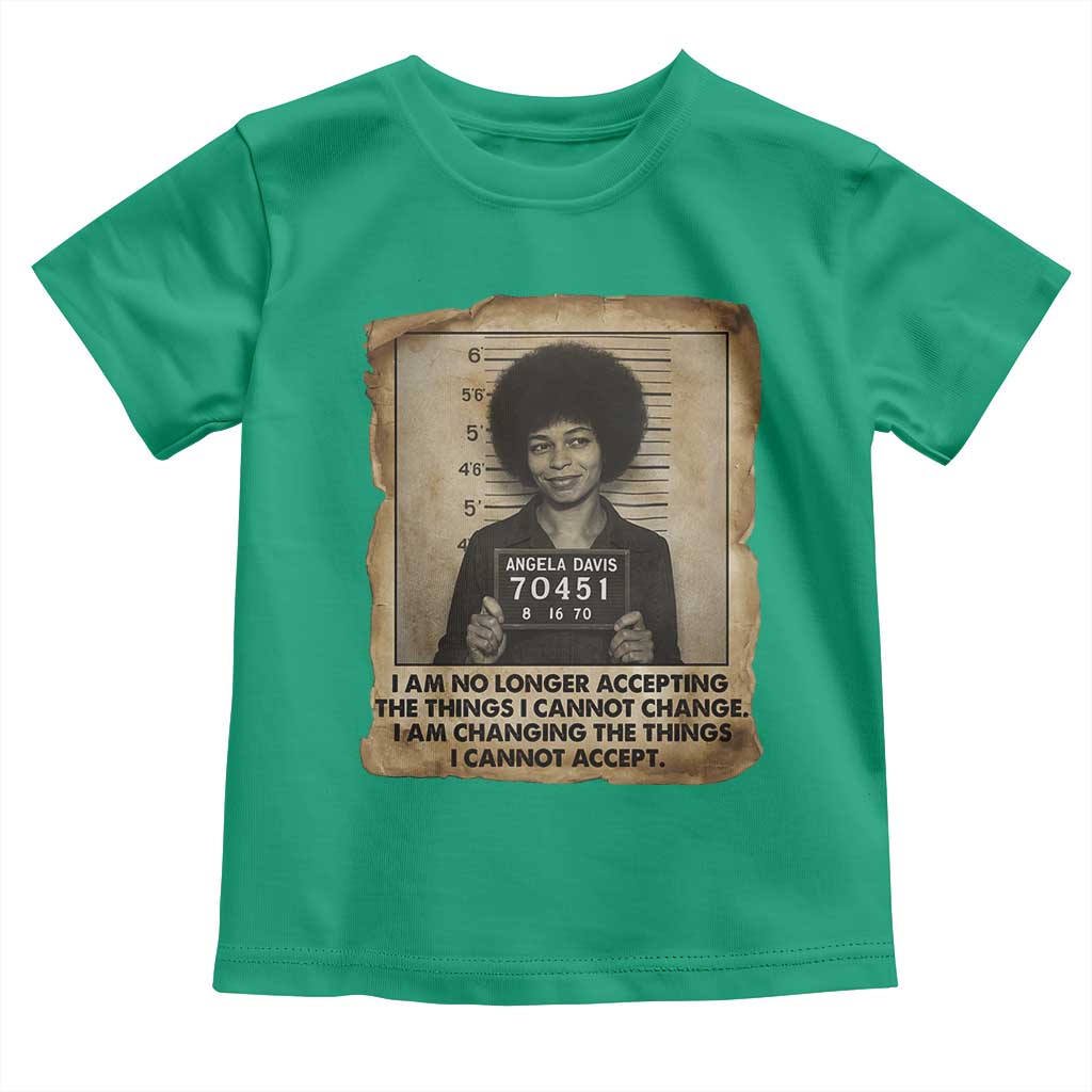 Angela Davis Inspirational Quote Toddler T Shirt Black History Melanin TS14 Irish Green Print Your Wear