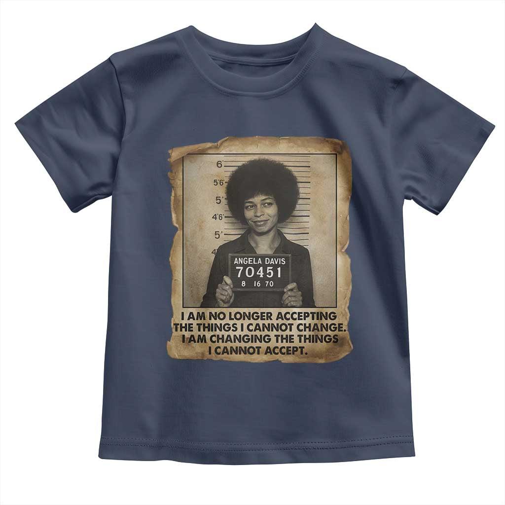 Angela Davis Inspirational Quote Toddler T Shirt Black History Melanin TS14 Navy Print Your Wear