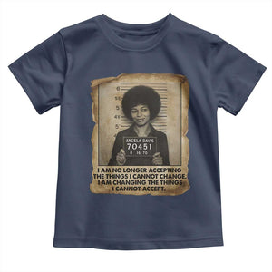 Angela Davis Inspirational Quote Toddler T Shirt Black History Melanin TS14 Navy Print Your Wear