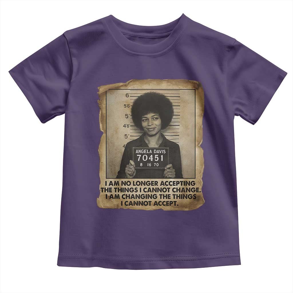 Angela Davis Inspirational Quote Toddler T Shirt Black History Melanin TS14 Purple Print Your Wear