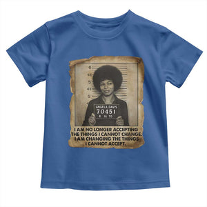 Angela Davis Inspirational Quote Toddler T Shirt Black History Melanin TS14 Royal Blue Print Your Wear