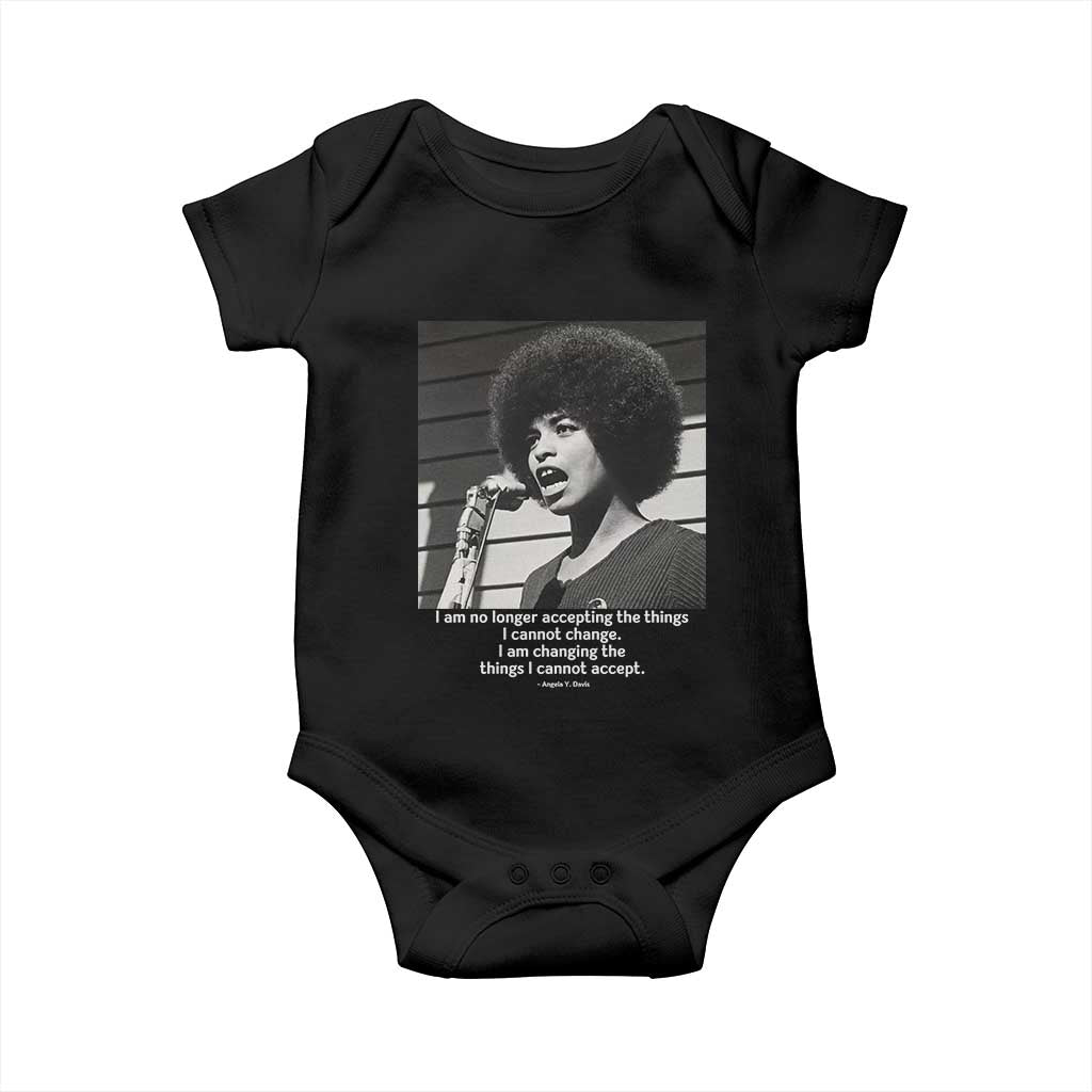 Angela Davis Inspirational Quote Baby Onesie Black History African Pride Power TS14 Black Print Your Wear