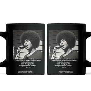Angela Davis Inspirational Quote Coffee Mug Black History African Pride Power TS14 Black Print Your Wear