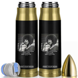 Angela Davis Inspirational Quote Bullet Tumbler Black History African Pride Power TS14 Black Print Your Wear
