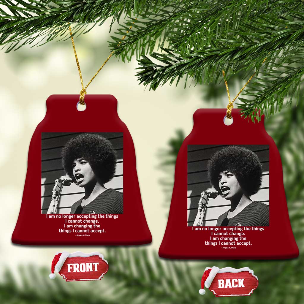 Angela Davis Inspirational Quote Ceramic Ornament Black History African Pride Power TS14 Print Your Wear