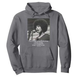 Angela Davis Inspirational Quote Hoodie Black History African Pride Power TS14 Charcoal Print Your Wear