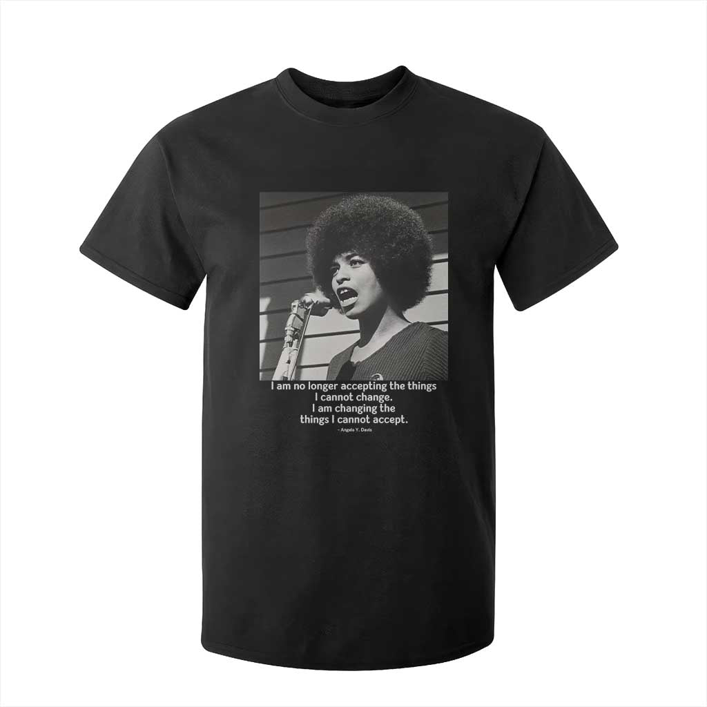 Angela Davis Inspirational Quote T Shirt For Kid Black History African Pride Power TS14 Black Print Your Wear