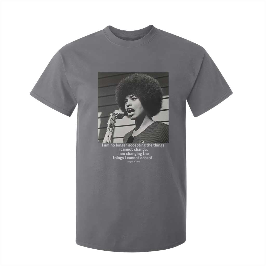 Angela Davis Inspirational Quote T Shirt For Kid Black History African Pride Power TS14 Charcoal Print Your Wear