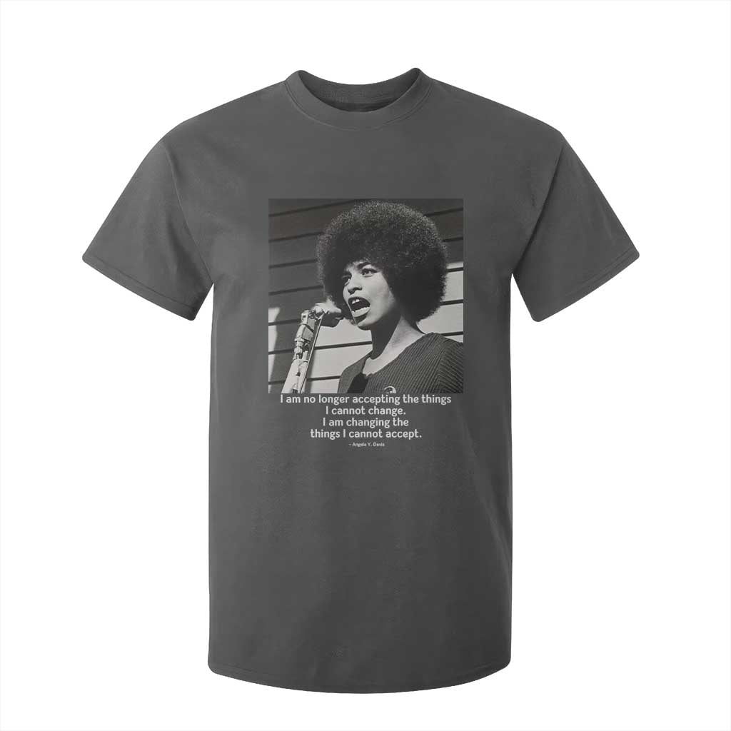 Angela Davis Inspirational Quote T Shirt For Kid Black History African Pride Power TS14 Dark Heather Print Your Wear